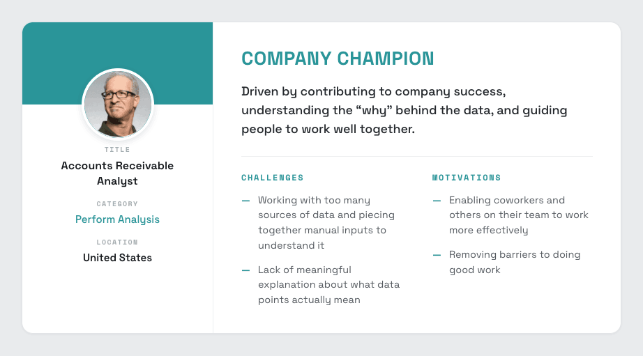 Company Champion persona